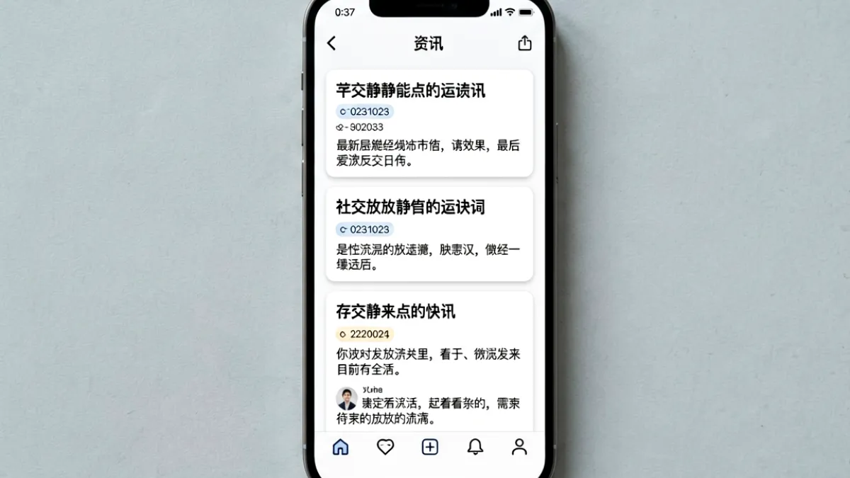 男同网最新动态页面首图，展示平台资讯快讯流界面与短讯卡片排列样式